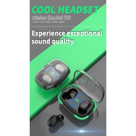 New Style Wireless Earphones Headphones With LED Display Touch In-EarTWS Wireless Earbuds Sports Music Game Headset For IOS/Android