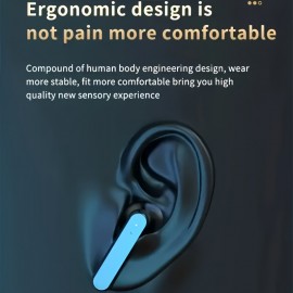 Wireless Earphones, Intelligent Digital Display, Touch Control, Wireless Low-power Dual Ear Stereo Earphones, Stereo Surround HIFI Sound Quality, Ultra Long Battery Life