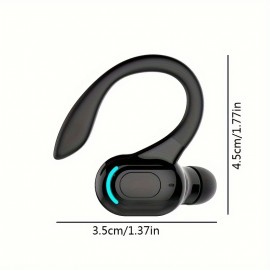 Wireless Earphone Ear Hook Mini Business Headphone HIFI Bass Noise Cancelling Sports Gaming Earbuds Headset