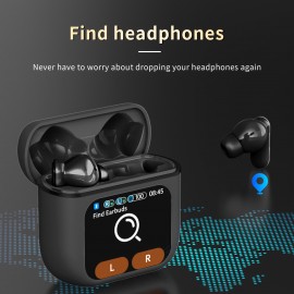 Smart Touch Screen Wireless Earbuds In-Ear Headphones With Mic, 40H Playtime, Deep Bass, Touch Controls For Sports, Travel