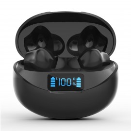 True Wireless Stereo Eabuds, TWS Noise Cancelling Headphones, Sport Headset, Touch Control Earphones With Led Charging Case