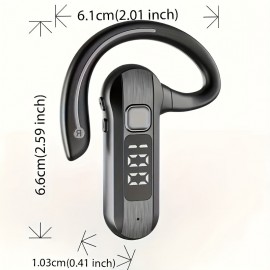 Single Earphone Wireless With Digital Display Car Driving HD Call Headset Ideal Choice For Sports And Exercise