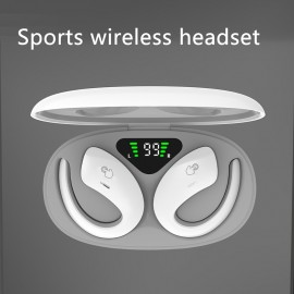 90H Wireless Earphones - Long-lasting Wireless Sound With AdvancedENC Noise Cancellation, Immersive 3D Deep Bass, And Secure FitEarhooks For Wireless Running - Universal Compatibility For LOs AndAndroid Devices