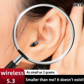 True Wireless Headset Phantom Mini Ultra Small Wireless Non-flash Light Small Ear Sleep Invisible Universal Gift For Birthday/Easter/Boy/Girlfriend