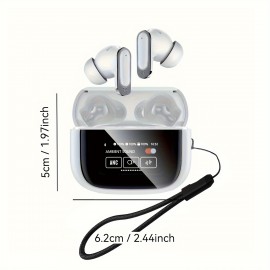 Newly Upgraded For Smart Touch Screen Headphones - Noise Reduction, BT5.4, Long Battery Life, E-Sports Gaming & Music, Sports In-Ear Earbuds Compatible for Smartphones Including Apple, For iPhone, Huawei, For SamSung