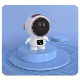 1pc Astronaut Creative Design Halter Fan, Mini Portable Lanyard Small Fan Desktop Handheld Spaceman Fan Usb Leafless Astronaut Small Fan