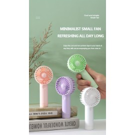 Portable Handheld Fan, 3-Speed Quiet USB Rechargeable Mini Personal Fan, On-the-Go Cooling Device, Assorted Colors