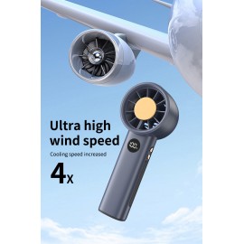 4000mAh USB portable fan Ultra-high speed turbine Handheld fan Small wind gun Powerful super large wind rechargeable violent long life