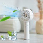 Portable fan with ice pack Air Conditioner Fan The GENUINE Portable Ice Cooling Refrigerating Pad Handheld Cooling Fan That Blows Cold Air Personal Fans