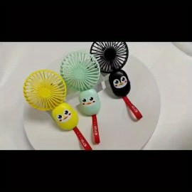 A Mini Fan With USB Charging For Cool Summer, Cartoon Cute Pets, Cute Penguins, And Long Battery Life Suitable For Home, Outdoor Sports, And Outdoor Work