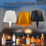 USB Rechargeable Touch-Controlled Table Lamp with Dimmable LED Lights, Oil Rub Surface Finish, ABS Lamp Body & Shade, Portable Dual-Power Design, Decorative Bottle Top Accessory for Bar, Party, Living Room, Camping, Holiday & New Year Gifts