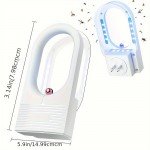 Flying Insect Trap Plug-in, Upgrated Indoor Fly Traps with Effective UV Light, Fruit Fly Traps-Fly Insect Catcher for Mosqutios, Fruit Flies, Moths, Gnats, 2 Device + 10Refills