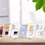 1pc LED Digital Clock with USB Power for Household Use - Modern Luminous Desktop Electronic Clock with White LED Light Source, Simple Creative Fashion Design for Living Room & Bedroom, Silent Operation