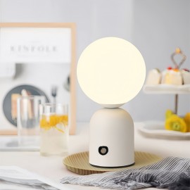 Nordic USB Rechargeable LED Table Lamp - Adjustable 3-Color Dimming, Decorative Atmosphere Night Light For Bedside, Cafe, Wedding, Birthday, Christmas Gifts