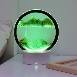 1pc Sand Art Table Lamp, USB/Battery Powered LED Light