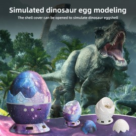 For Galaxy Star Projector Night Light with Dinosaur Egg Design - Colorful Nebula & Stars, Timer, Remote Control - Perfect Gift for Christmas, Parties, Home Theater Decor