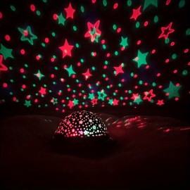 1pc Spaceship-shaped Star Projection Lamp With 8 Color Modes