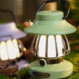 [Halloween] 1pc USB Charging Cartoon Snail Retro Portable Hanging Camping Night Lamp, Outdoor Picnic Camping Light, Decoration Light For Courtyard, Camping, Landscape, Wedding, Halloween, Christmas, night Hiking Lighting