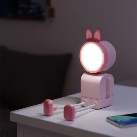 1pc USB Rechargeable Night Light, Desktop Atmosphere Light, Bedroom Soft Light Bedside Lamp, Creative Led Animal Night Light Eid Al-Adha Mubarak