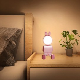 1pc USB Rechargeable Night Light, Desktop Atmosphere Light, Bedroom Soft Light Bedside Lamp, Creative Led Animal Night Light Eid Al-Adha Mubarak