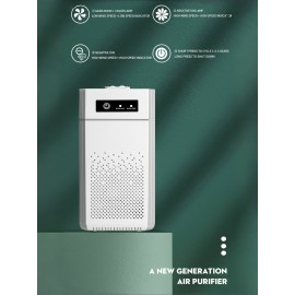 1pc HEPA Air Purifier, True Filter 99.98% Efficiency, Smoke/Dust/Pet Dander Remover, Home/Office Use, Quiet Operation, Compact Design