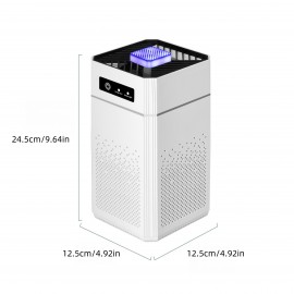 1pc HEPA Air Purifier, True Filter 99.98% Efficiency, Smoke/Dust/Pet Dander Remover, Home/Office Use, Quiet Operation, Compact Design