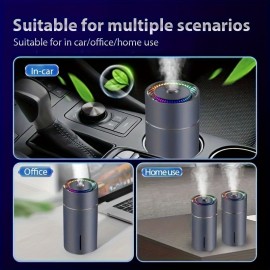 Mini Compact USB Rechargeable Colorful Night Light Car Humidifier For Home Bedroom