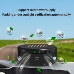 Solar-powered Portable Air Purifier For Cars, Creating A Refreshing Oxygen Bar And Eliminating Odors