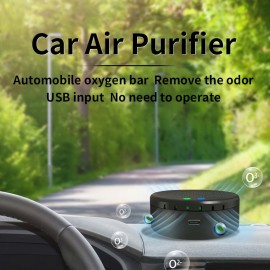 Solar-powered Portable Air Purifier For Cars, Creating A Refreshing Oxygen Bar And Eliminating Odors