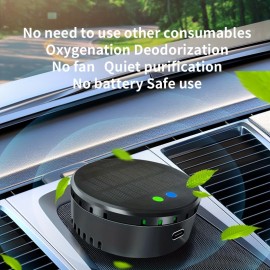 Solar-powered Portable Air Purifier For Cars, Creating A Refreshing Oxygen Bar And Eliminating Odors