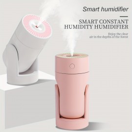 1pc Shaking Head Humidifier Super Quiet Colorful Mini Humidifier with Adjustable Angle and Shakable Head - Perfect for Car, Office, Bedroom, and Auto Shut-Off - 2 Mist Modes and Super Quiet