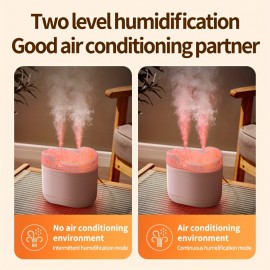 Quiet 40.58oz Cool Mist Humidifier with Essential Oil Diffuser - USB Powered, Top-Fill Design for Bedroom, Living Room & Office