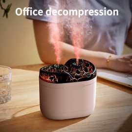 Quiet 40.58oz Cool Mist Humidifier with Essential Oil Diffuser - USB Powered, Top-Fill Design for Bedroom, Living Room & Office