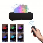 Music-Synced Flame Humidifier with 7-Color RGB Illumination, Remote Control & Aromatherapy - Auto Shut-Off for Low Water, Perfect for Home, Office, School - Great Holiday Gift