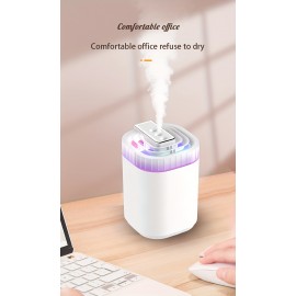 Silent Rhythm Humidifier, Home 101.44oz Large Capacity Three Spout Heavy Fog Mute Office Bedroom Humidifier