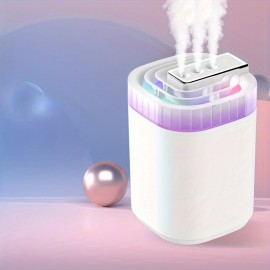 Silent Rhythm Humidifier, Home 101.44oz Large Capacity Three Spout Heavy Fog Mute Office Bedroom Humidifier