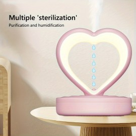 Anti-gravity Love Anti Humidifier Fine Mist Large Capacity USB Powered Anti-leakage Office Anti-gravity Design