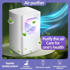 New Home Air Purifier Deodorizes And Removes Odors In Various Scenes, Removes Smoke Odors In The Office And Bedroom, USB Powered