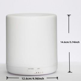 400ml pure white plastic warm yellow light aroma diffuser