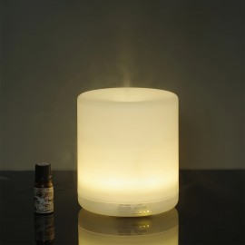 400ml pure white plastic warm yellow light aroma diffuser