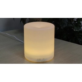 400ml pure white plastic warm yellow light aroma diffuser