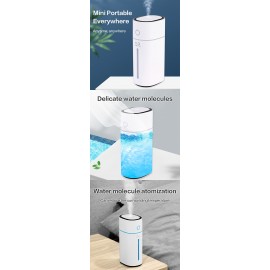 Humidifier, Mini Silent Night Light Car Home Air Humidifier Atomizer