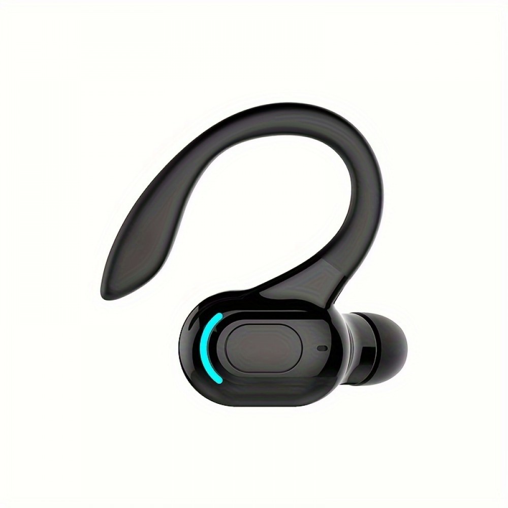 Wireless Earphone Ear Hook Mini Business Headphone HIFI Bass Noise Cancelling Sports Gaming Earbuds Headset