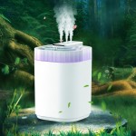 Silent Rhythm Humidifier, Home 101.44oz Large Capacity Three Spout Heavy Fog Mute Office Bedroom Humidifier