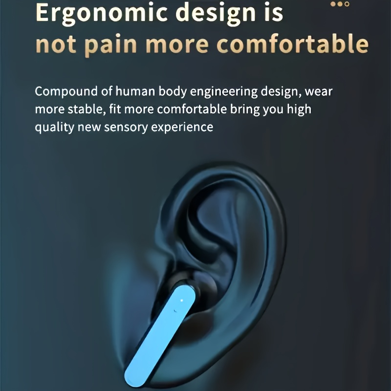 wireless earphones intelligent digital display touch control wireless low power dual ear stereo earphones stereo surround hifi sound quality ultra long battery life details 2