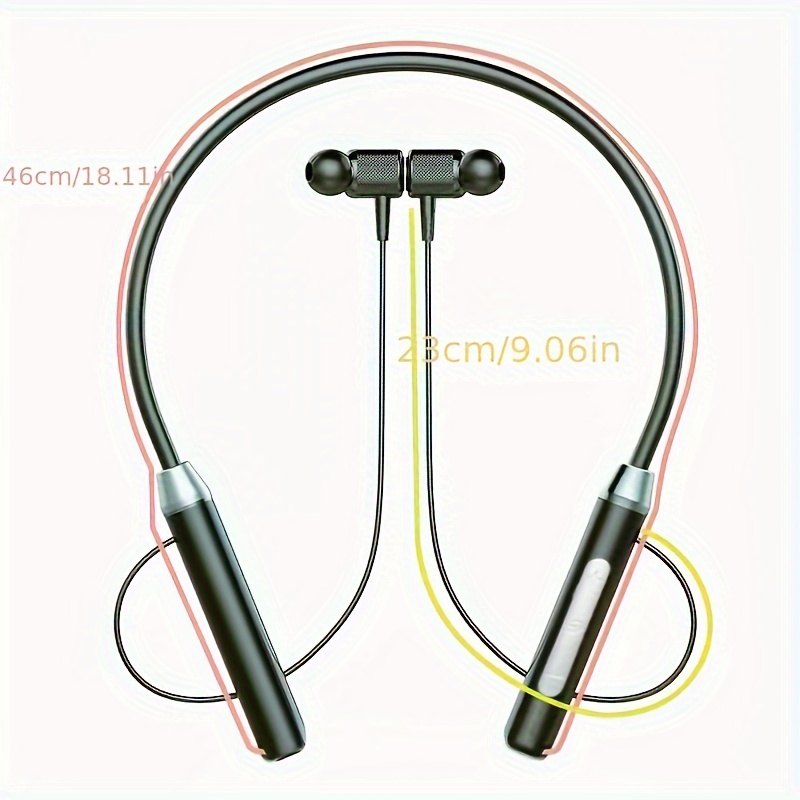 a pair of wireless headphones wireless neck sports two ear in ear neck hanging g08 extra long standby christmas details 6