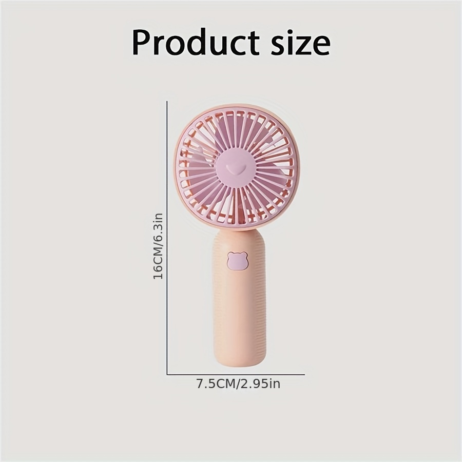 1pc portable mini handheld fan usb rechargeable summer cooling desk fan pocket sized travel friendly ideal for office outdoor activities and exercise details 5