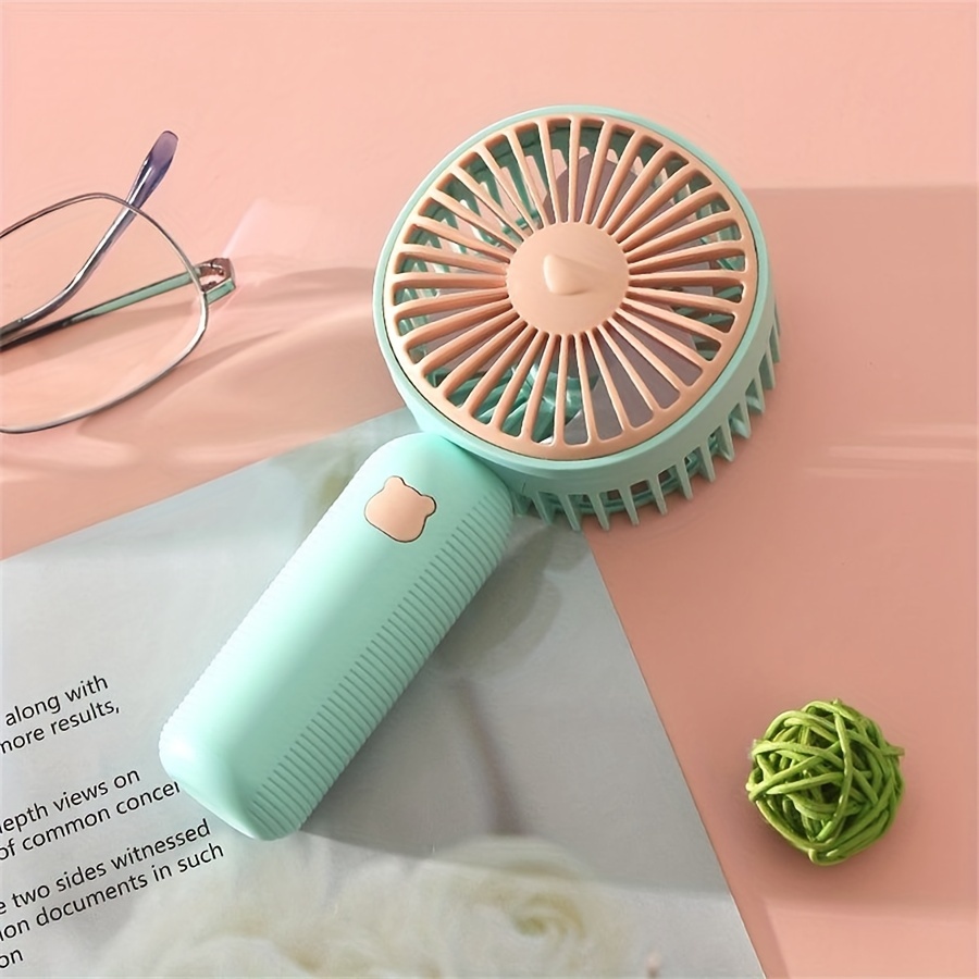 1pc portable mini handheld fan usb rechargeable summer cooling desk fan pocket sized travel friendly ideal for office outdoor activities and exercise details 8