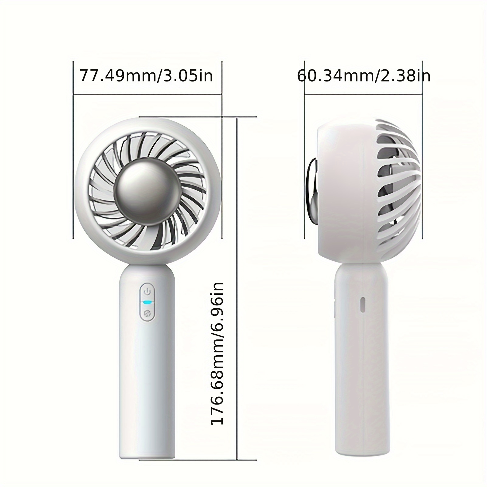 handheld fan cooling 2000mah the real portable mini fan cooling ice cooling mode with 3 speeds hand fans usb rechargeable makeup fan for travel   cool at all times details 5