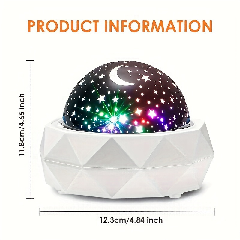 usb star projector with 10 rgb colors rotating ocean wave and starry sky display remote controlled auto off timer home decoration and sleep aid usb powered no batteries required details 0